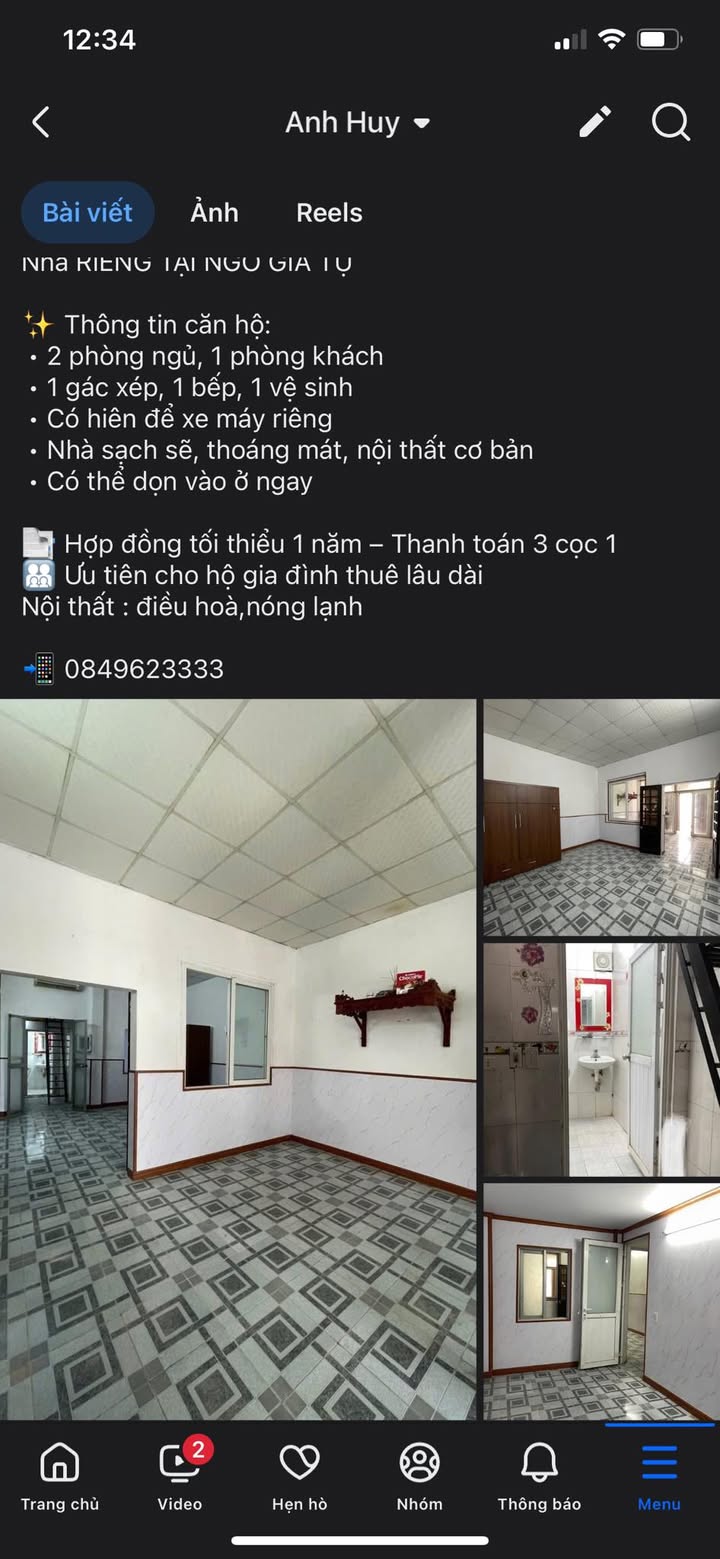 Nhà riêng cho thuê tại Ngô Gia Tự, Long Biên 65m² giá 5.5 triệu - Dọn vào ở ngay!