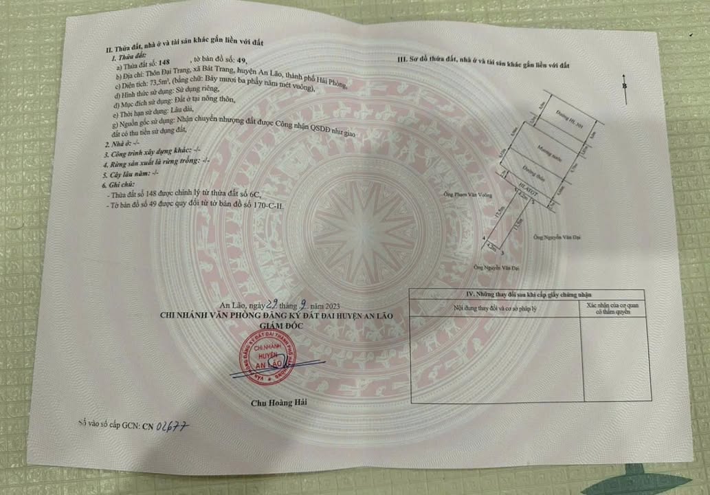 FrontHouse Bát Trang An Lão 73m² giá chỉ 200 triệu - Đầu tư sinh lời ngay!