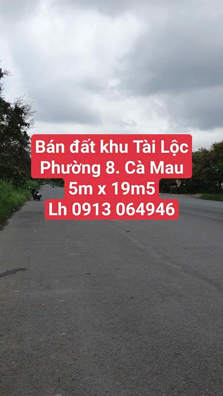 Đất kinh doanh Phường 8 Cà Mau 97m² chỉ 1 tỷ - Đầu tư sinh lời ngay!