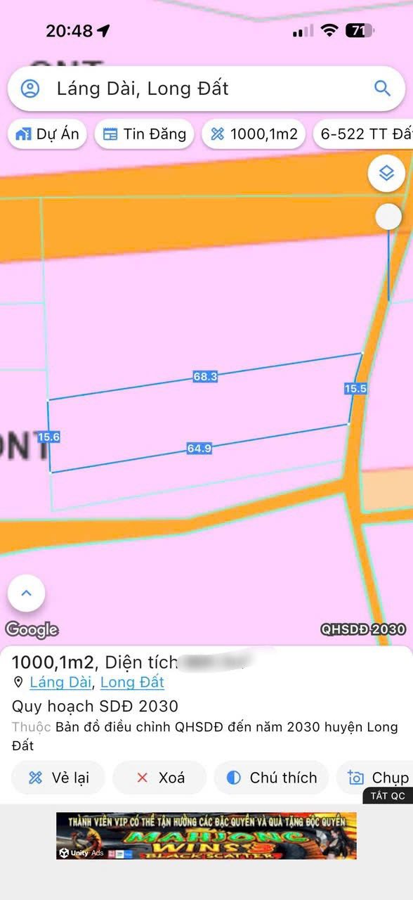 Đất vườn Láng Dài, Đất Đỏ 3600m² giá 1.2 tỷ - Cơ hội đầu tư tuyệt vời!