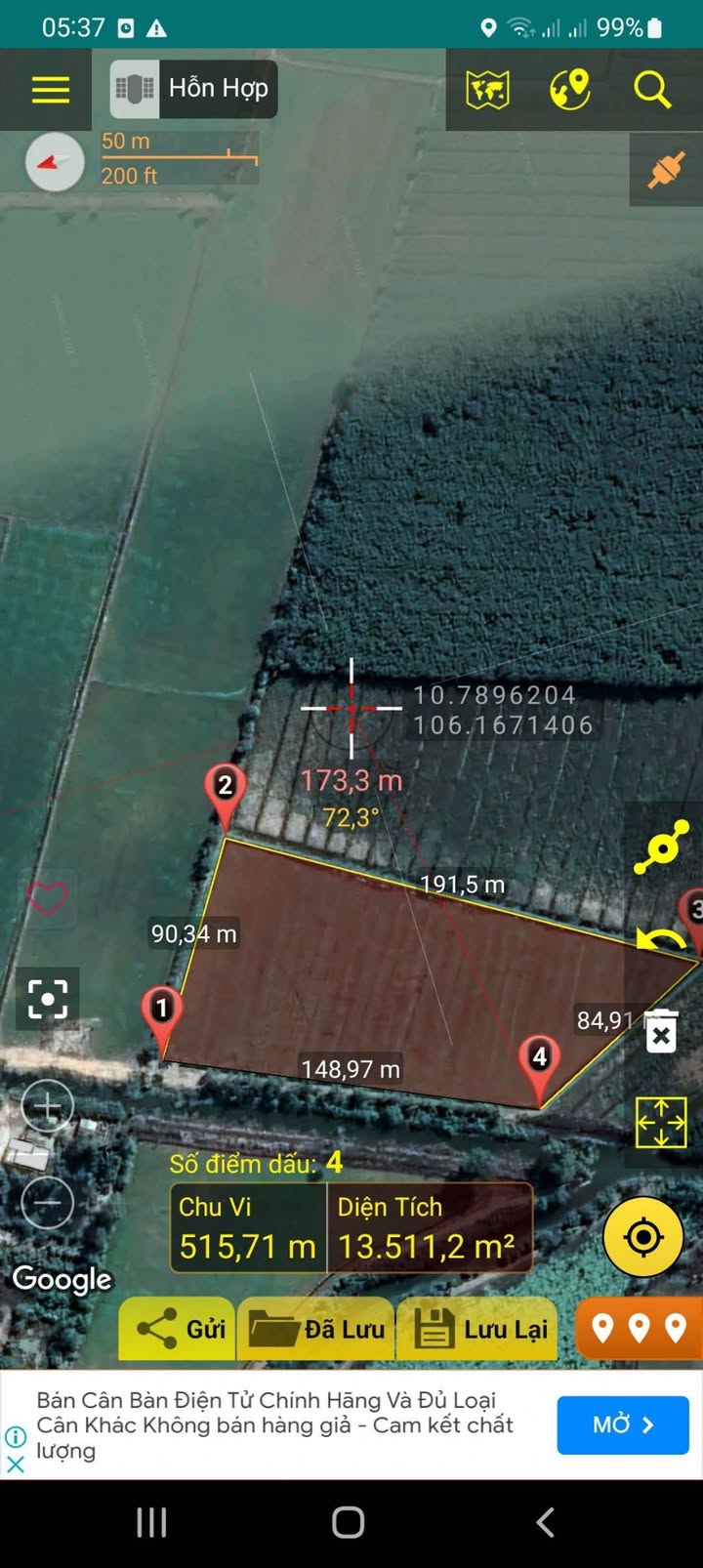 Đất nền 3 mặt tiền Tân Hiệp 10.000m² giá 1.2 tỷ - Đầu tư sinh lời ngay!