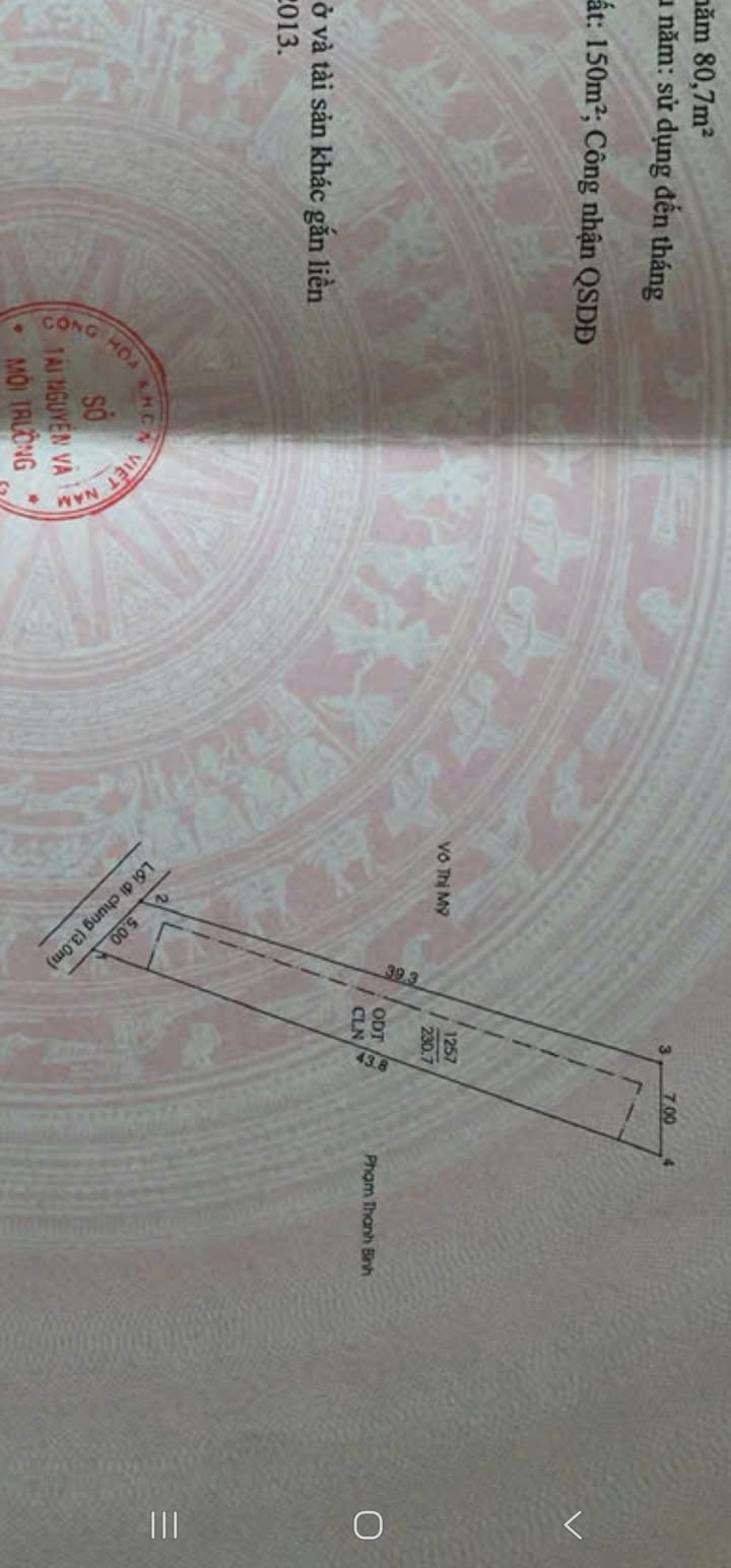 Đất thổ cư 231m² Phú Hòa, Thủ Dầu Một - Sổ hồng chính chủ, giá 6.9 tỷ!