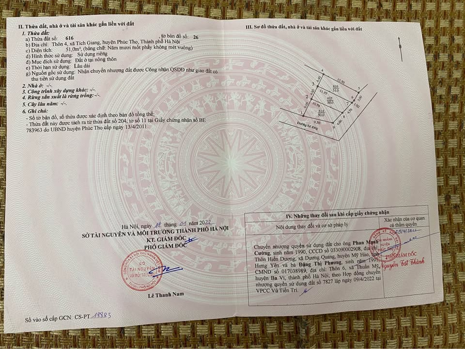 Căn hộ Tích Giang Phúc Thọ 51m² giá 1 tỷ - Ngõ ô tô tải, gần chợ và trường học!