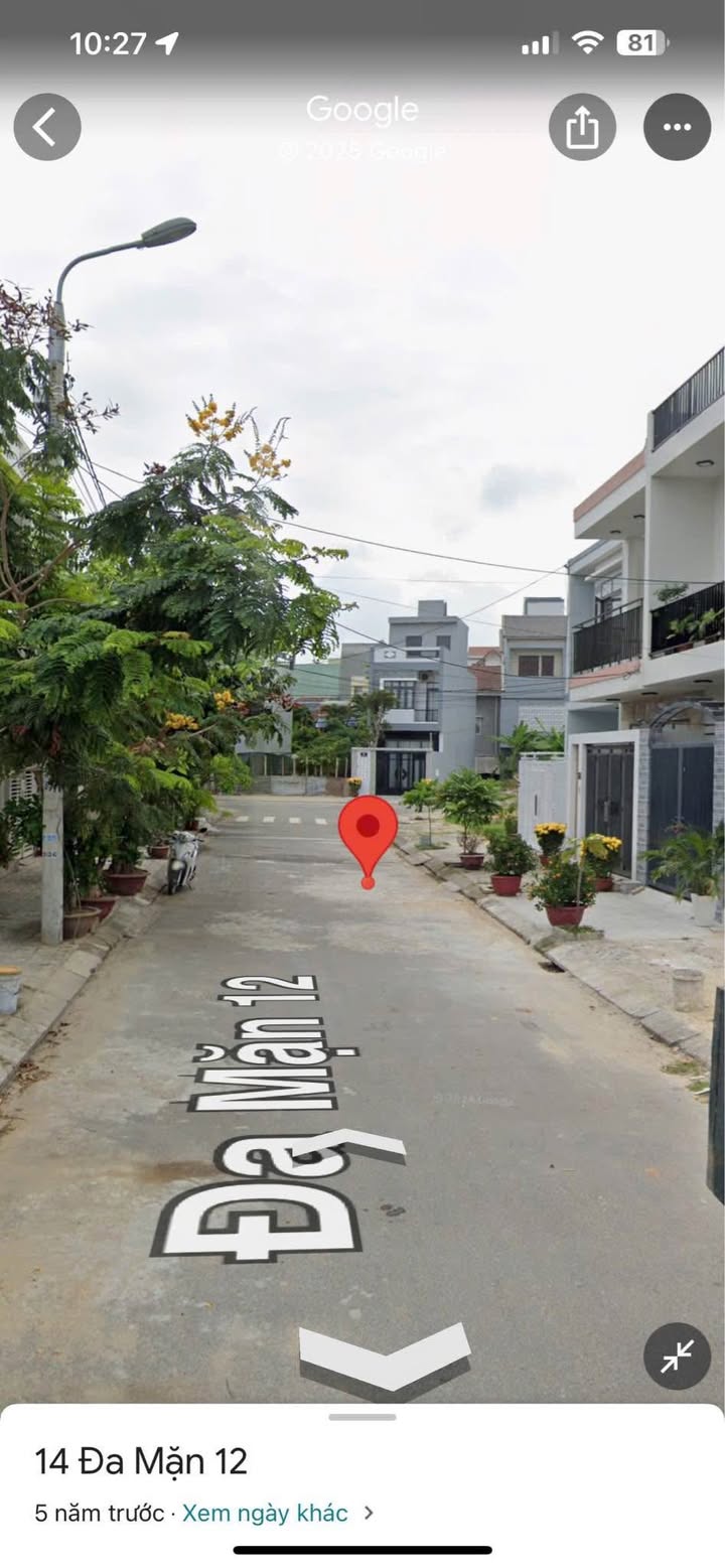 Bán lô đất mặt tiền Đa Mặn 12, Khuê Mỹ, Đà Nẵng 81m² - Vị trí đẹp gần sông Tiên Sơn!