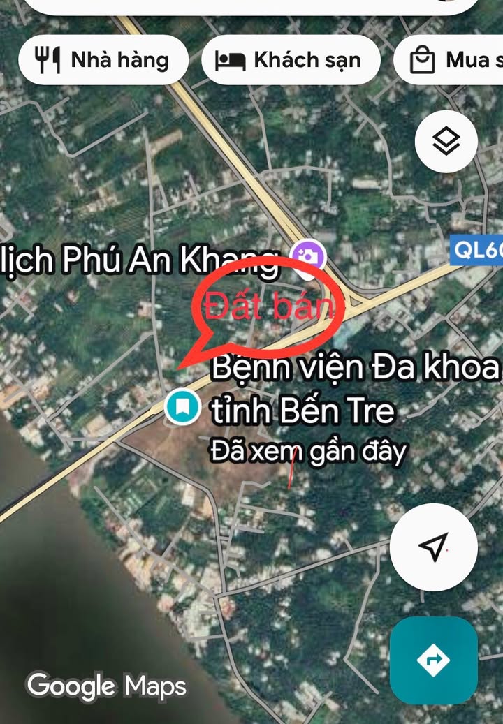 Đất 2 mặt tiền đường Võ Nguyên Giáp, Bến Tre 835m² giá 16.7 tỷ - Cơ hội đầu tư tuyệt vời!