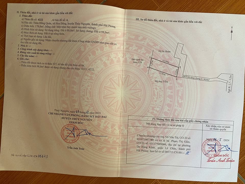 Đất nền Đồng Quán - Hoa Động - Thủy Nguyên 80m² giá 1.x tỷ - Đầu tư sinh lời lý tưởng!