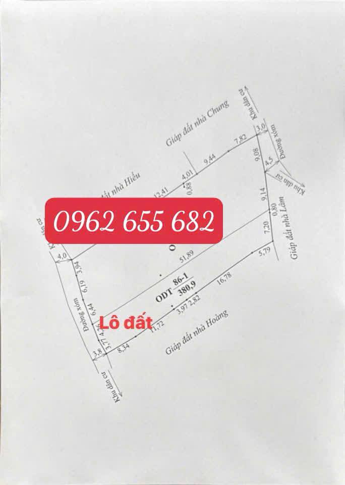 Đất thổ cư Mường Sang 380m² giá 2 tỷ - Vị trí đẹp gần đường 31!