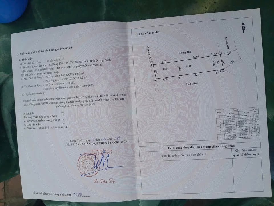 Đất Hồng Thái Tây, Đông Triều 113m² giá 400 triệu - Cơ hội đầu tư tuyệt vời!