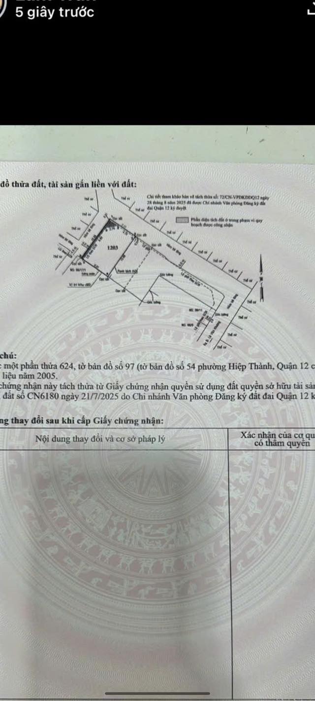 Đất góc 2 mặt tiền Hiệp Thành 45, quận 12 - 82m² chỉ 5.2 tỷ - Cơ hội đầu tư tuyệt vời!