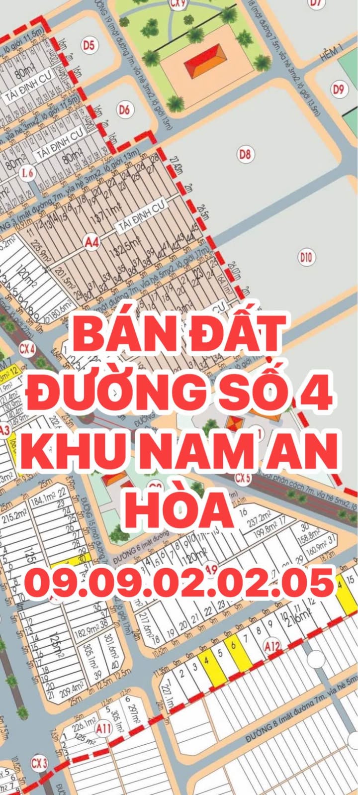 Đất Khu Tái Định Cư Nam An Hoà Rạch Giá 130m² - Đường rộng lề thoáng!