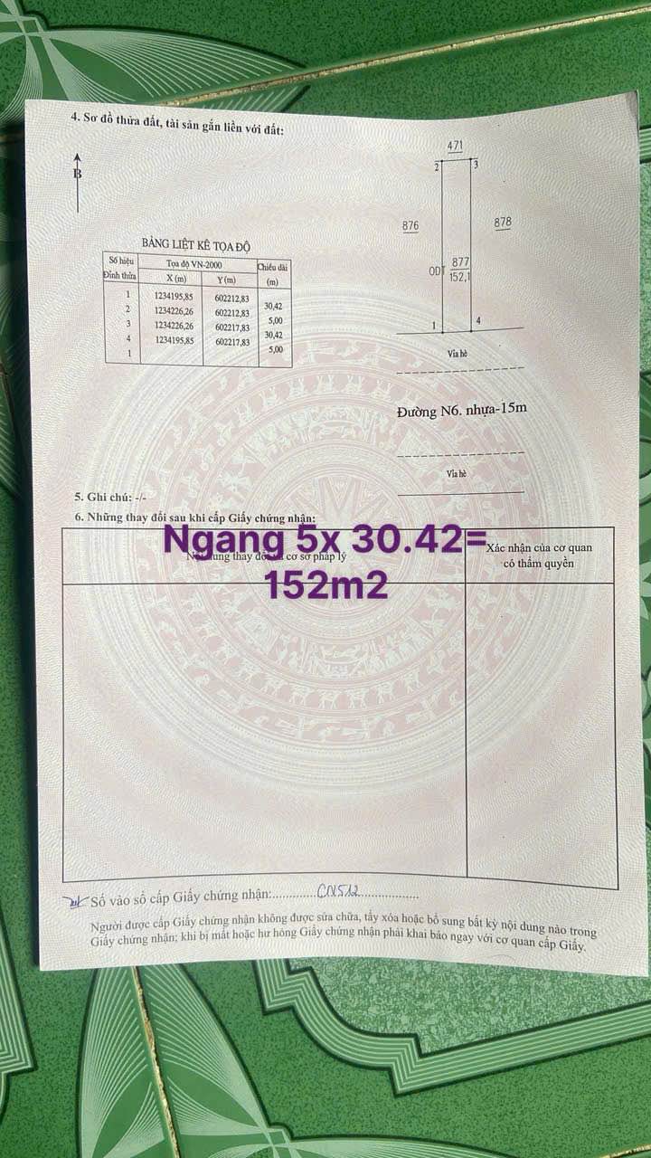 Đất nền 152m² đường 33, phường Tân Bình, giá 3 tỷ - Vị trí đẹp kinh doanh thuận lợi!