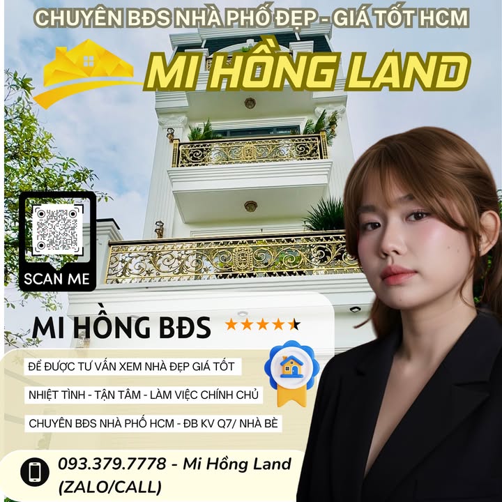 Nhà phố Tân Cổ Điển Huỳnh Tấn Phát Nhà Bè 82m² giá 9.8 tỷ - Đầy đủ nội thất, chỉ việc vào ở!