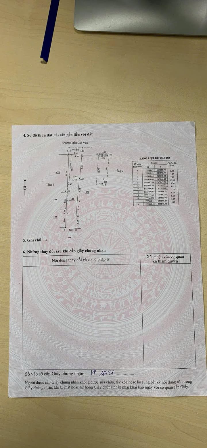 Nhà mặt tiền đường Trần Cao Vân, TP Đà Nẵng 136m² giá 11 tỷ - Vị trí đắc địa kinh doanh
