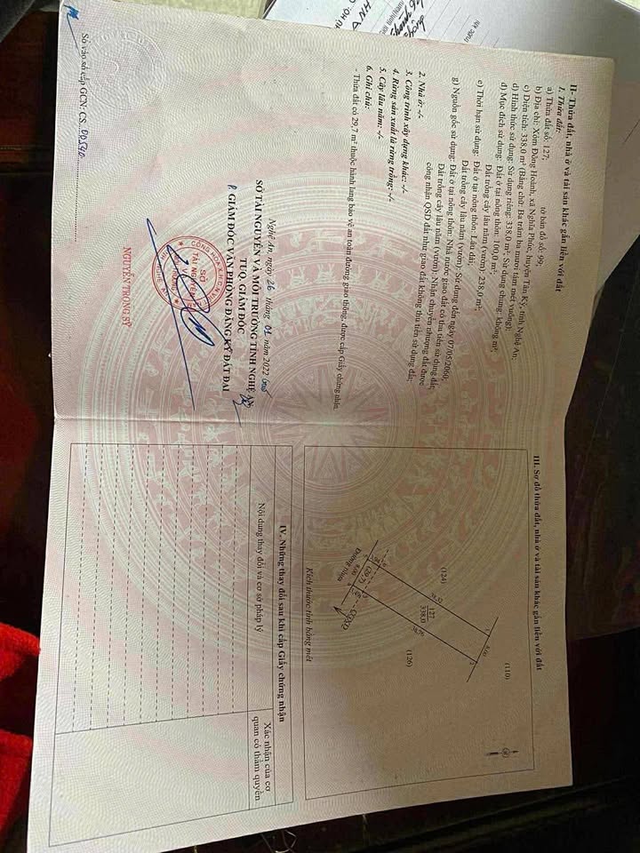 Đất mặt đường nhựa Đông Hành, Nghĩa Phúc, Tân Kỳ 304m² - Cắt lỗ sâu, giá tốt!