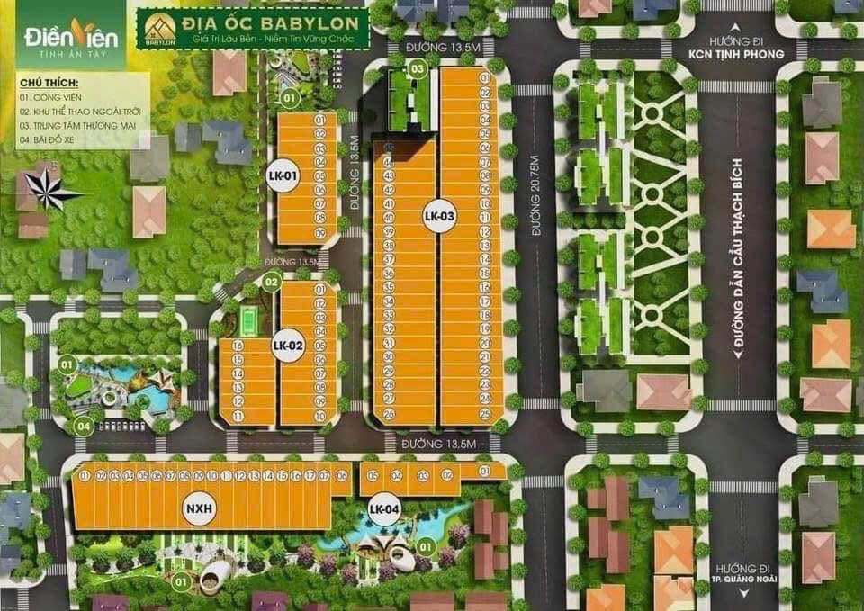 Đất nền KDC Điền Viên Tịnh Ấn Tây Quảng Ngãi 120m² chỉ 1 tỷ - Cơ hội đầu tư hấp dẫn!