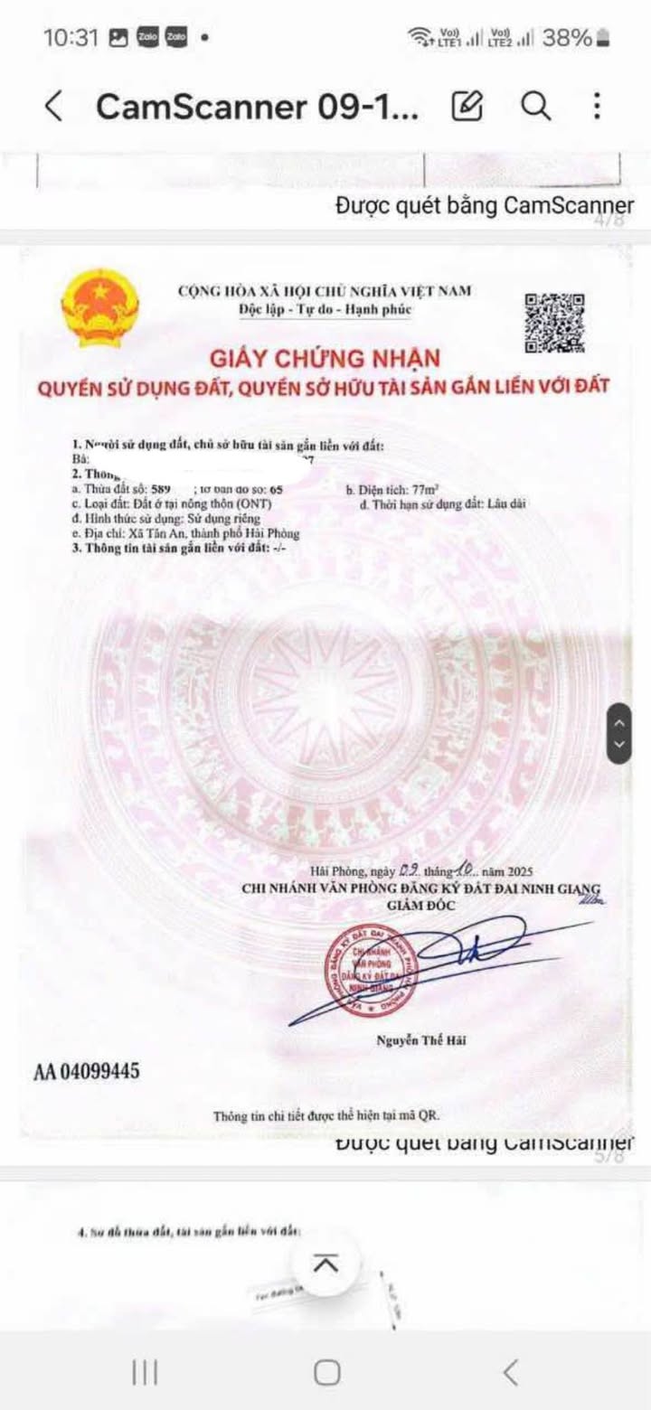 Đất nền Vạn Phúc Ninh Giang 70m² giá 1.05 tỷ - Đối diện chợ, gần trường học!