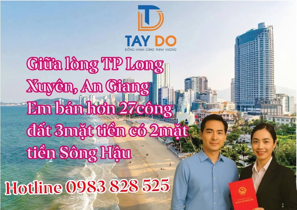 Đất nền chiến lược 27 công tại Mỹ Hòa Hưng, Long Xuyên - Tiềm năng đầu tư vượt trội!