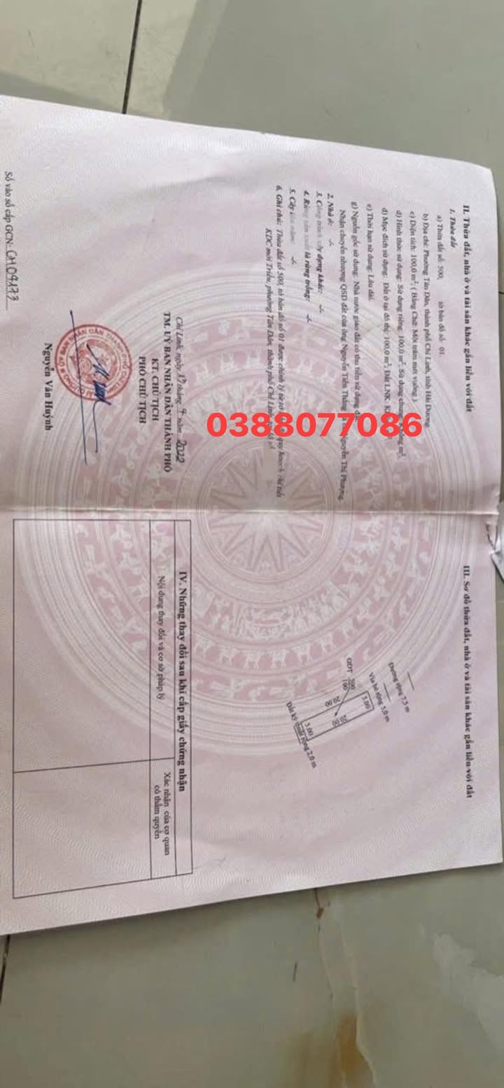 Đất ở đô thị KDC Triều - Tân Dân, 100m² chỉ 1.1 tỷ - Đầu tư sinh lời cao!