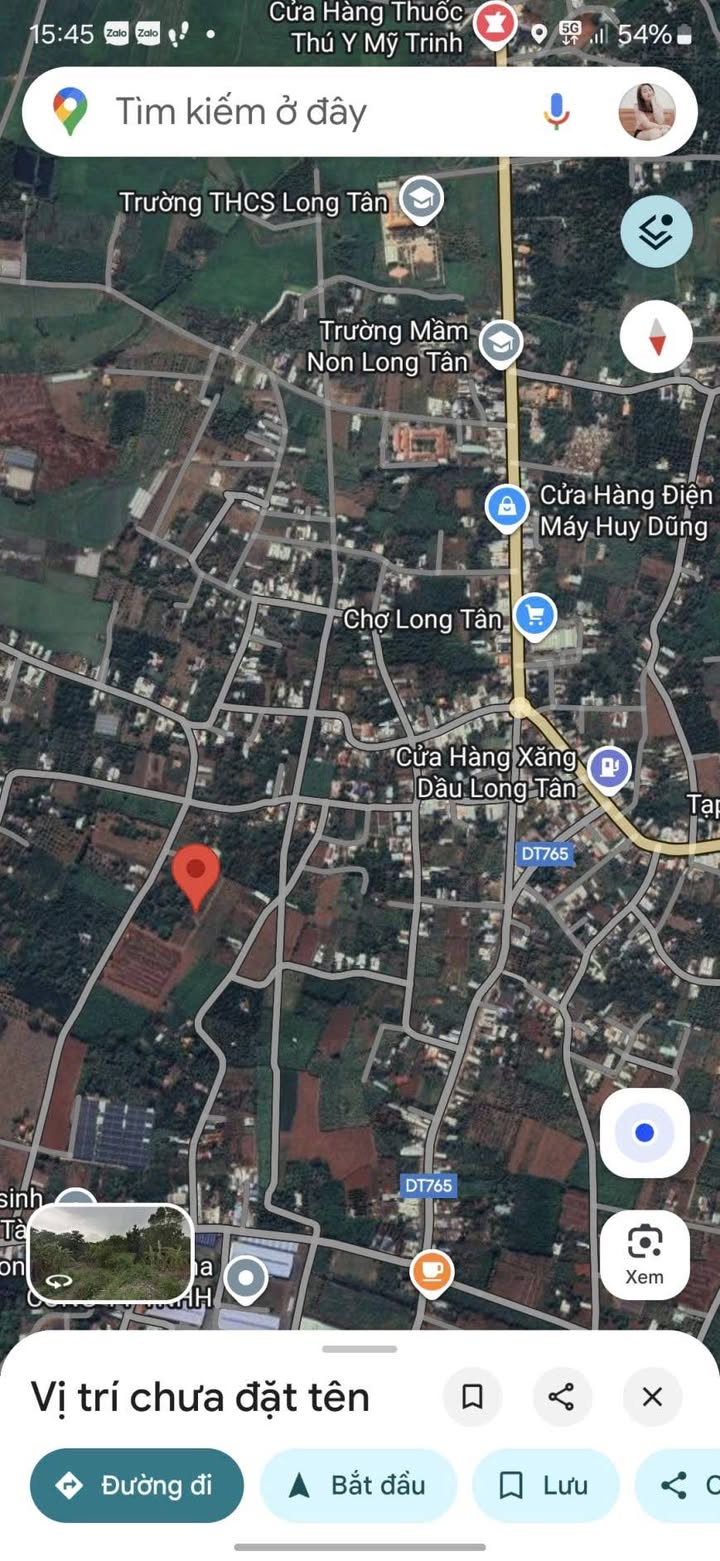 Đất nền Long Tân 1000m² giá 800 triệu - Pháp lý rõ ràng, giao dịch nhanh chóng!