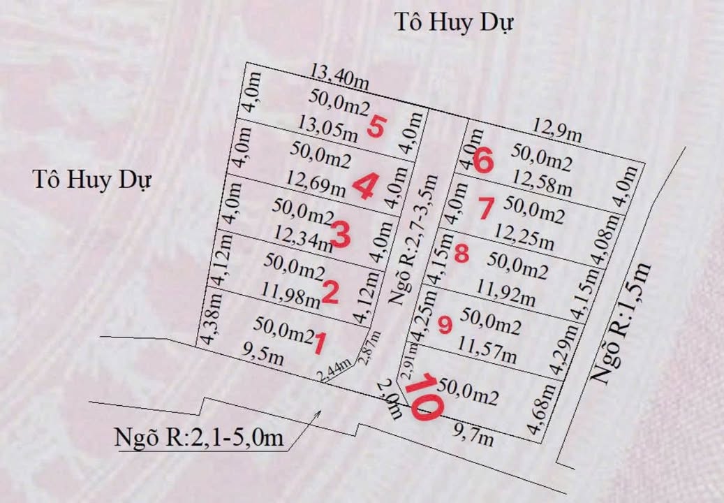 Đất nền Thiên Hương Thủy Nguyên 50m² giá 900 triệu - Vị trí đắc địa, ô tô vào tận nơi!