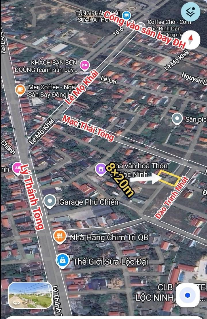 Đất nền Lộc Ninh Đồng Hới 160m² giá 1.399 tỷ - Vị trí đẹp ngay mặt tiền!