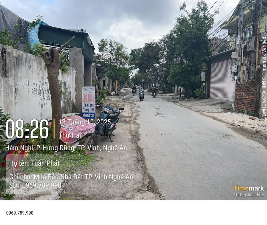 Đất nền đường Hàm Nghi, phường Hưng Dũng, 151m² - Đầu tư sinh lời hấp dẫn!