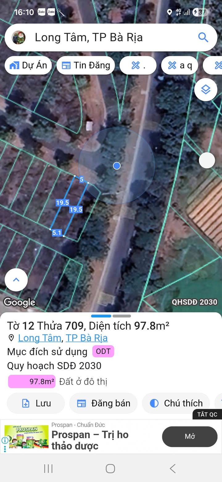 Đất nền tại Barimex Long Tâm, 97m² chỉ 1.89 tỷ - Sổ đỏ chính chủ!