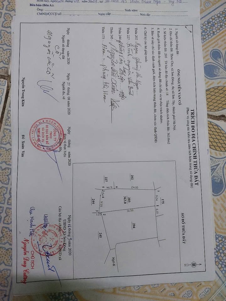 Đất thổ cư Sơn Đông - Sơn Tây 910m² giá đầu tư chỉ 1x tỷ!