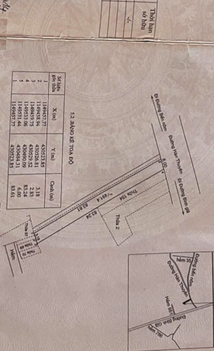 Đất nền mặt tiền Hàn Thuyên, Vũng Tàu 491m² giá 25 tỷ - Tiềm năng đầu tư lớn!
