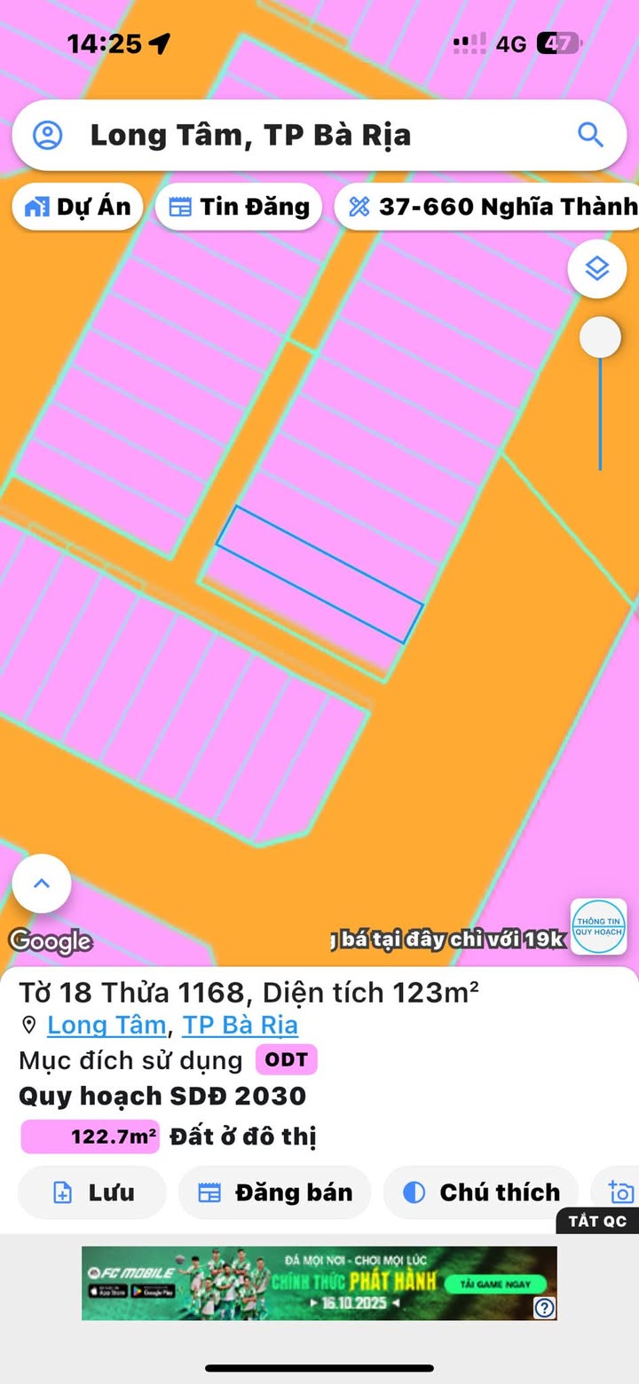 Đất nền TĐC Bắc Hương Lộ 10, Trần Phú, Bà Rịa - 125m² giá 3.6 tỷ - Cơ hội đầu tư hấp dẫn!