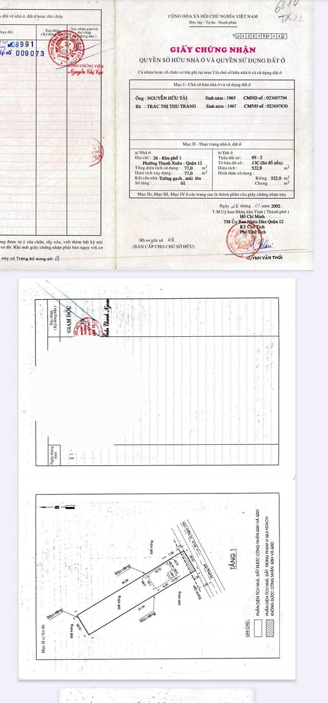 Đất thổ cư mặt tiền đường Thạnh Xuân 21, Quận 12, 522m² - Giá chỉ 28.7 tỷ VND!