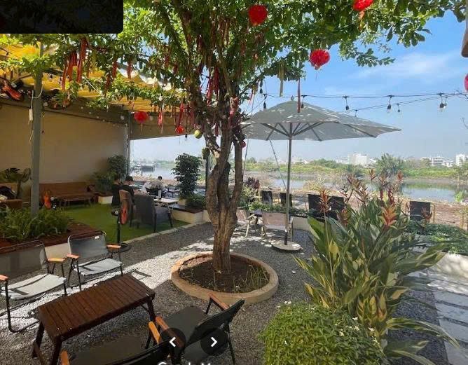 Cho thuê mặt bằng quán cà phê mặt tiền đường Bình Lợi 160m² - View sông thoáng đãng