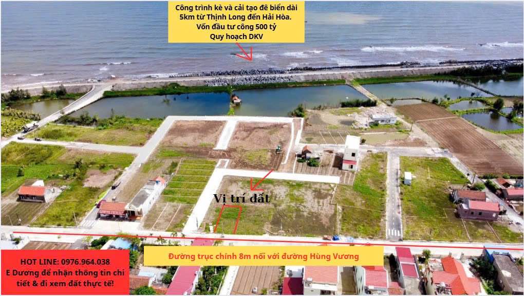 Đất mặt biển Thịnh Long, Nam Định 84m² giá chỉ 2 tỷ - Tiềm năng đầu tư lớn!