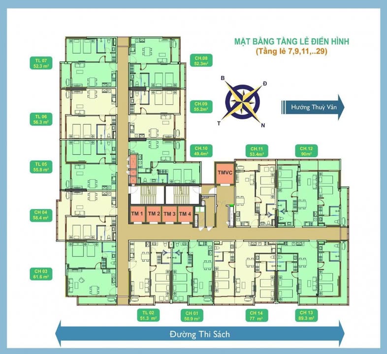 Căn hộ CSJ Tower Vũng Tàu 90m² giá 7.5 tỷ - View biển tuyệt đẹp!