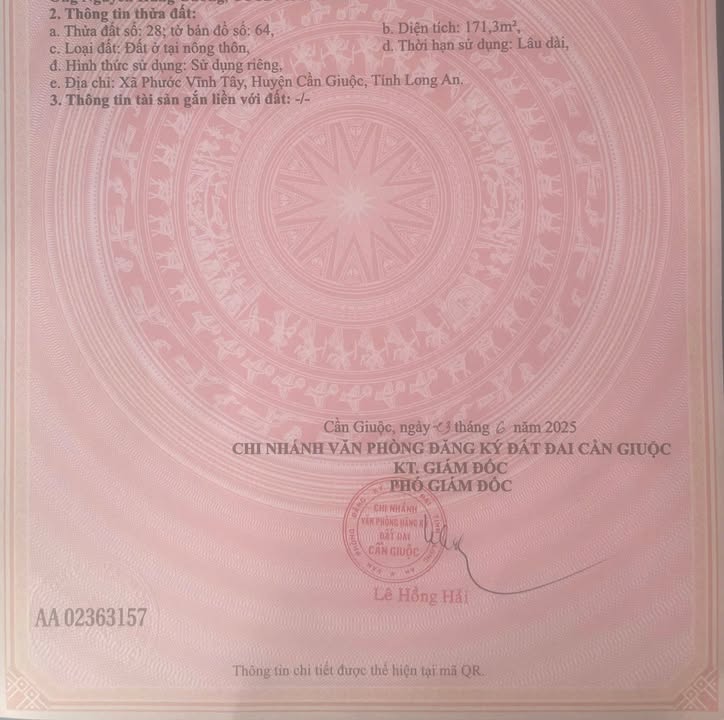 Nhà mặt tiền Lê Văn Lương, xã Phước Vĩnh Tây, 171m² - Vị trí đắc địa, tiện ích đầy đủ!