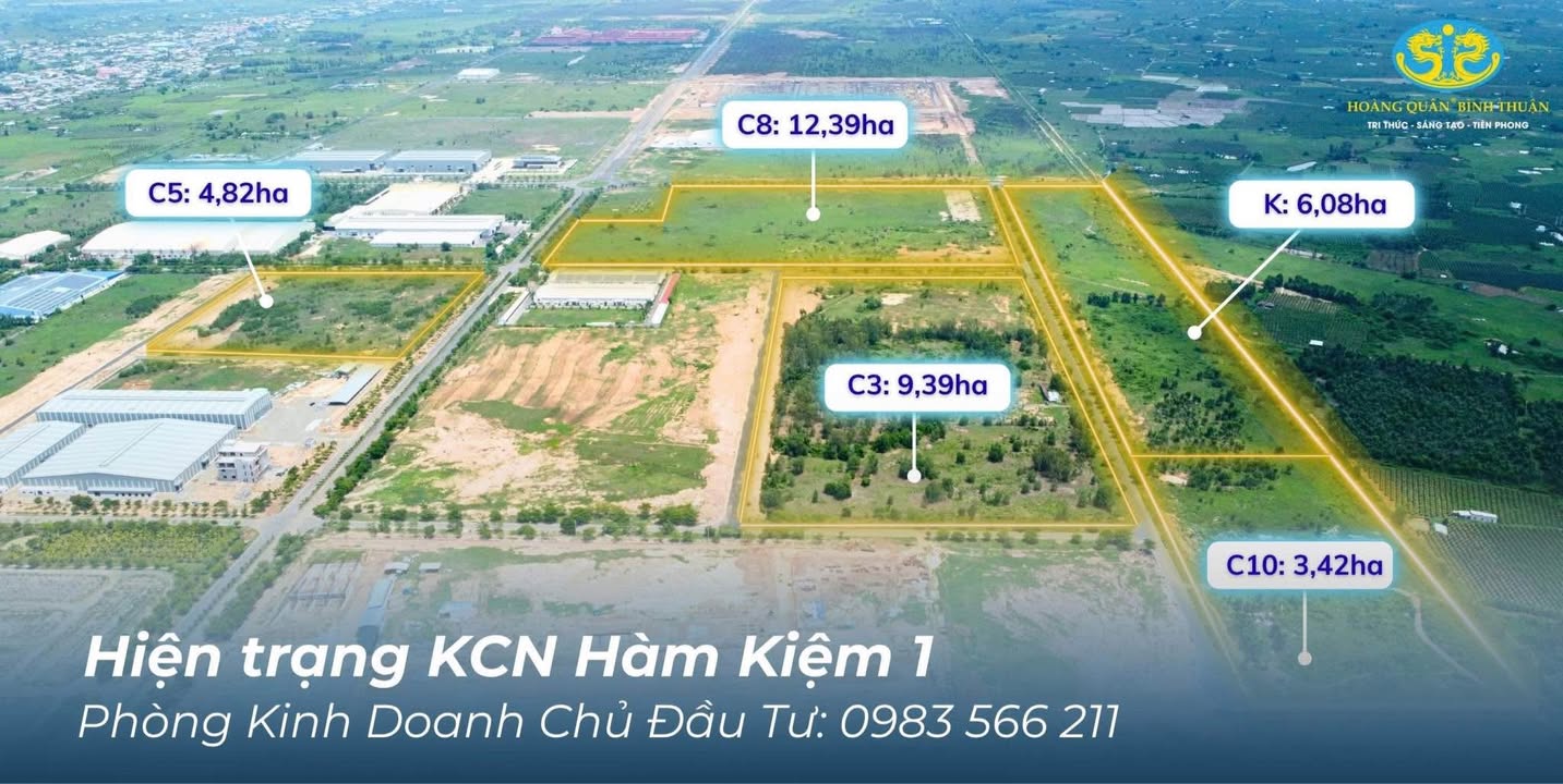 Kho xưởng cho thuê KCN Hàm Kiệm 1, Bình Thuận 5000m² - Giá chỉ 2 triệu/tháng!
