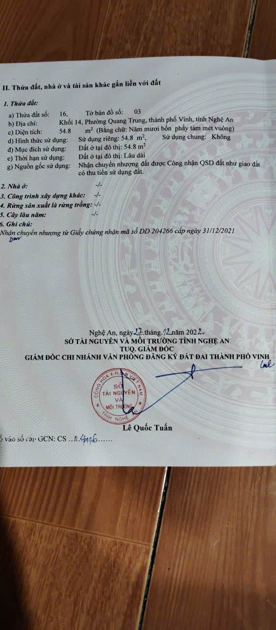 Nhà đẹp phường Thành Vinh 54m² giá 5 tỷ - Cơ hội đầu tư sinh lời