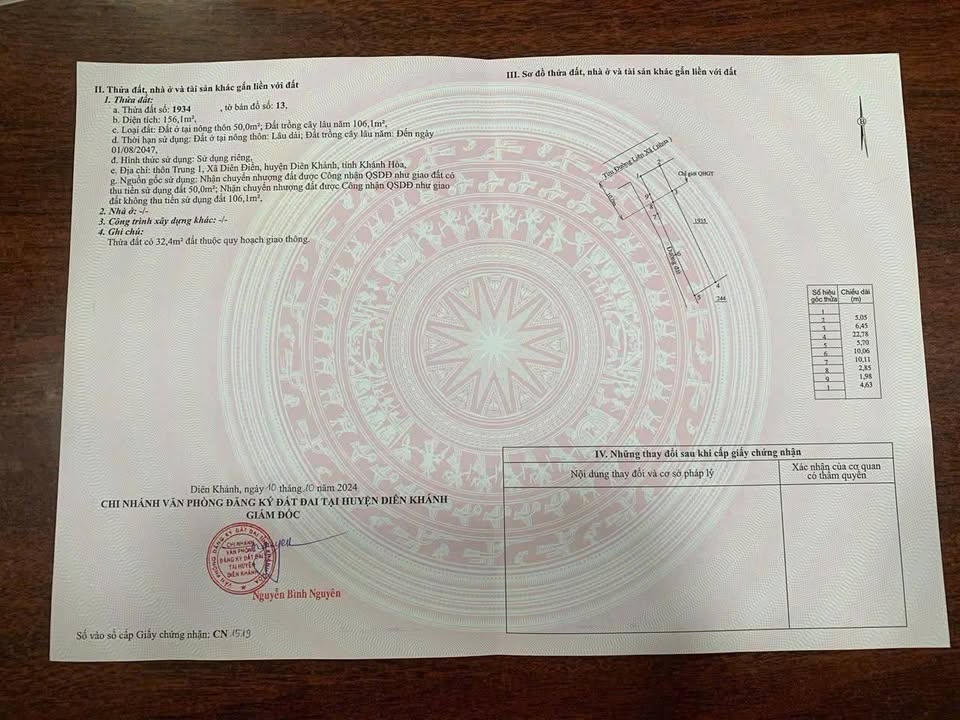 Đất nền Diên Điền, Diên Khánh 156m² giá 2 tỷ - Sổ đỏ chính chủ, đầu tư sinh lời!