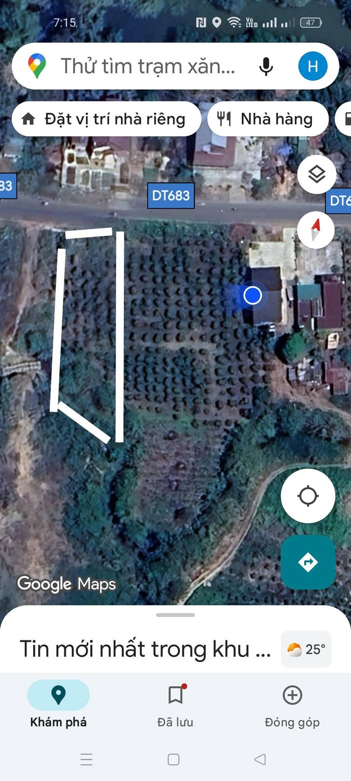 Đất thổ cư 20m² mặt đường TL 683, giá 1.2 tỷ - Pháp lý rõ ràng, bớt lộc cho người thiện chí!