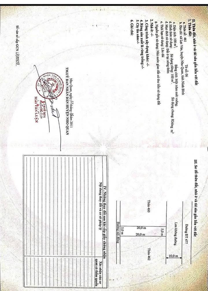 Đất nền Lạc Vân Nho Quan 100m² giá thỏa thuận - Đầu tư sinh lời ngay!