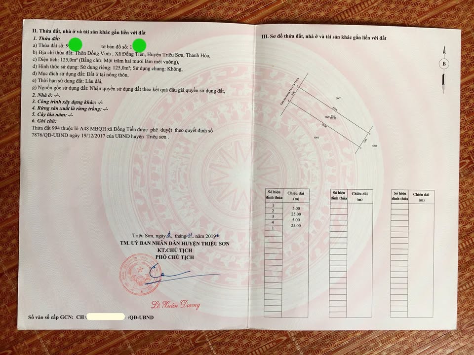 Đất nền chính chủ Đông Sơn 250m² - Mặt tiền TL517, giá thỏa thuận!