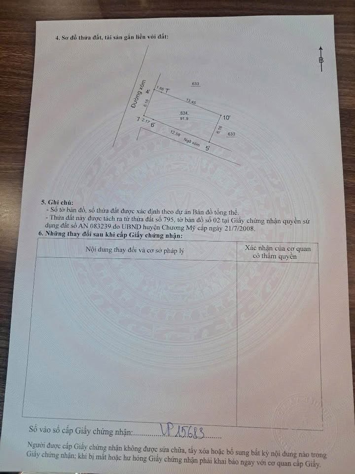 Đất nền Phú Nghĩa Chương Mỹ 91.9m² giá 5 tỷ - Đầu tư sinh lời cao!