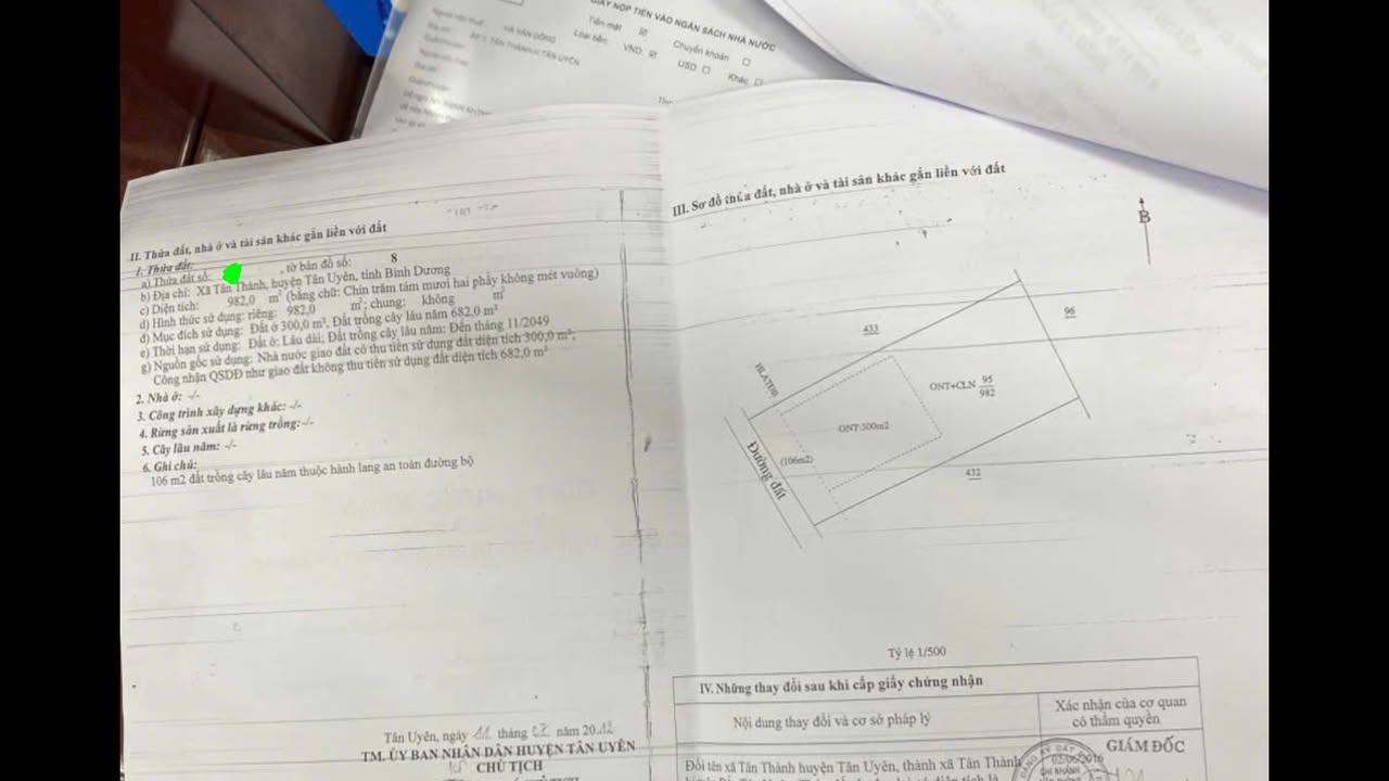 Nhà và đất chính chủ tại Bắc Tân Uyên 966m² - Đầu tư sinh lời ngay!