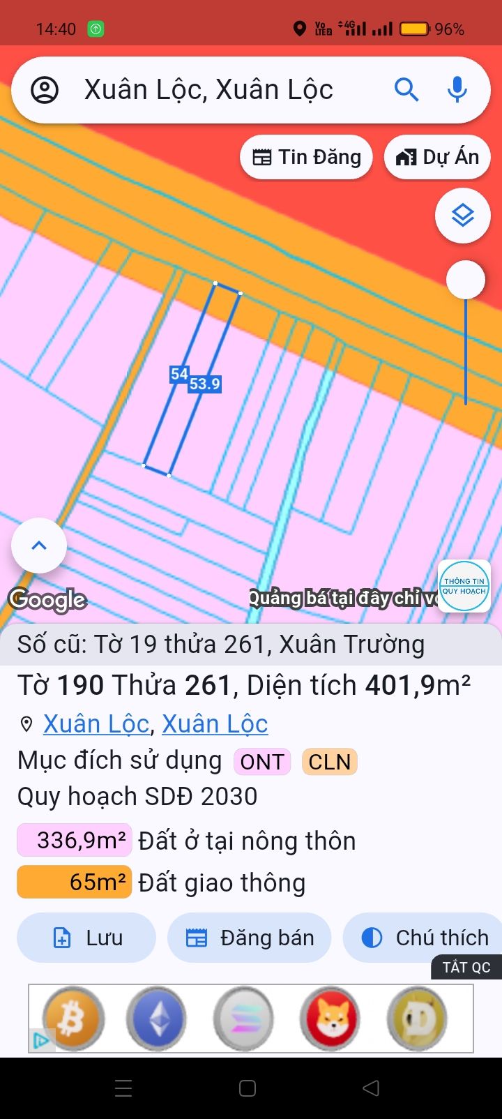 Đất thổ cư 400m² mặt tiền đường nhựa Xuân Trường Suối Cao giá 1.5 tỷ - Cơ hội đầu tư tuyệt vời!