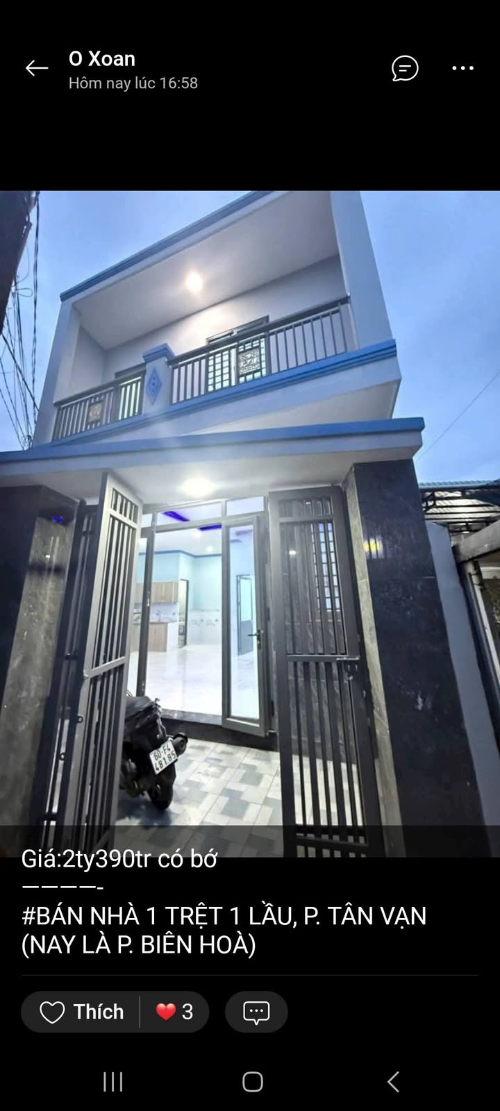 Nhà 1 Trệt 1 Lầu Phường Tân Vạn, Biên Hòa 63m² giá 2.39 tỷ - Vị trí đẹp, giao thông thuận lợi!