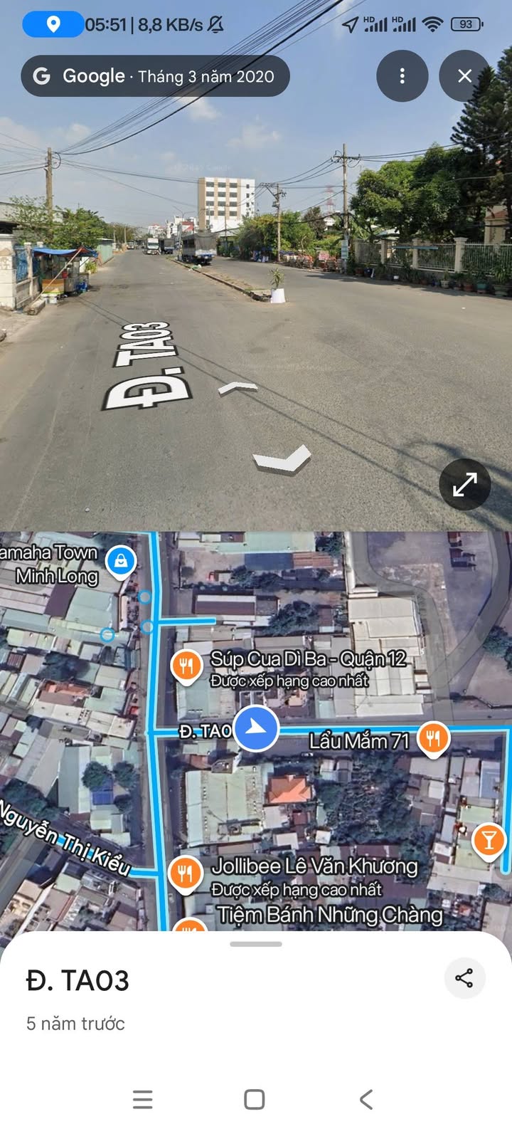 Nhà mặt tiền TA03, phường Thới An, quận 12 - 70m² giá 7.06 tỷ - Tiềm năng kinh doanh cao!