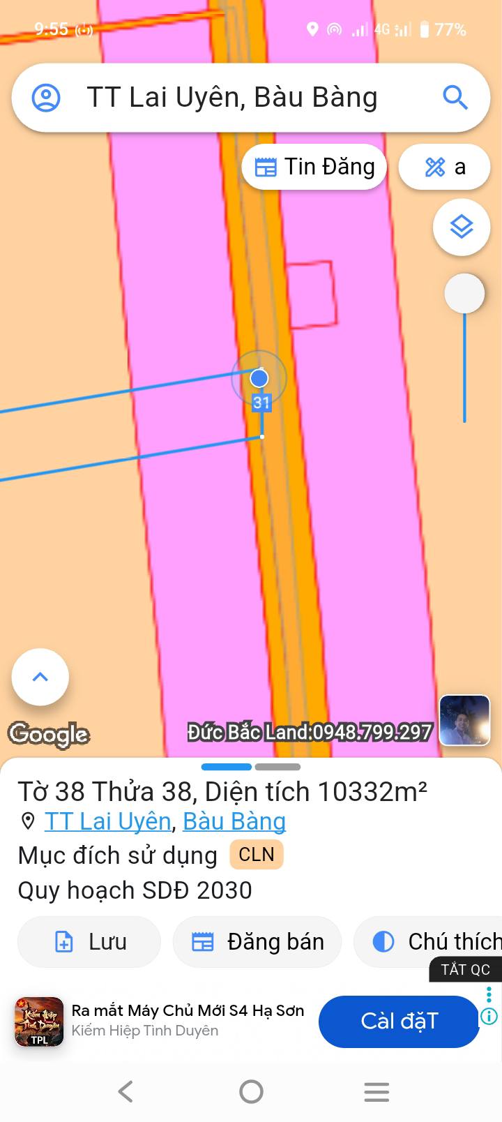 Đất Farm 1ha mặt tiền đường DH618, Bàu Bàng - Thích hợp làm kho xưởng