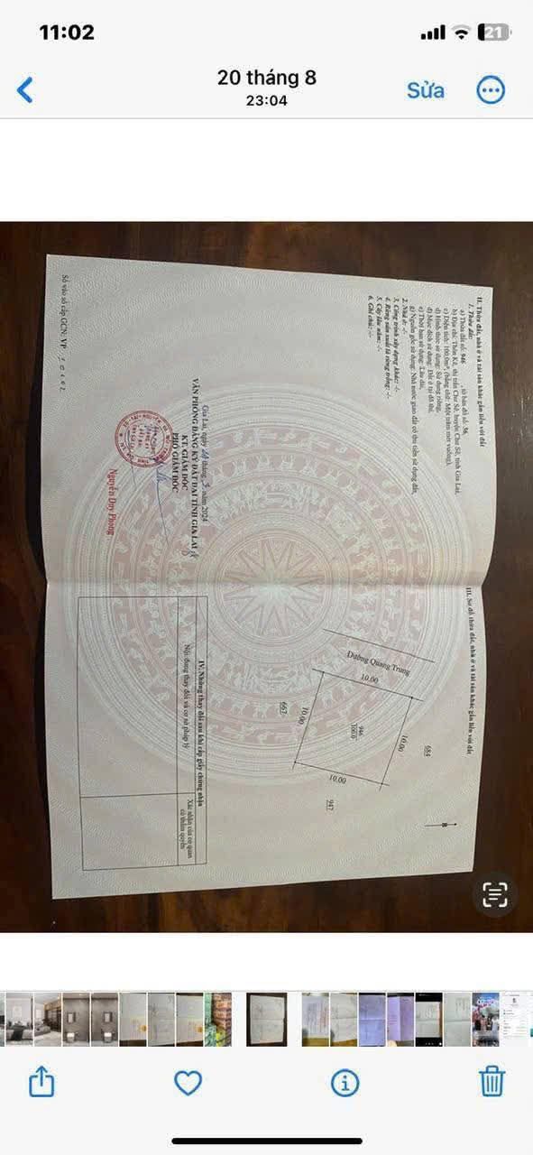 Đất mặt tiền Quang Trung Chư Sê 410m² giá 1.275 tỷ - Cơ hội đầu tư hấp dẫn!