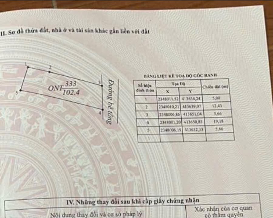 Đất thổ cư Nội Hoàng, Yên Dũng 102m² giá 1 tỷ - Đầu tư sinh lời ngay!