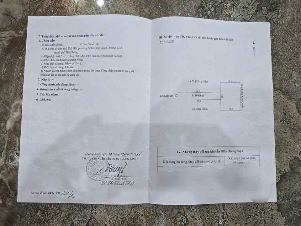 Bán lô đất Mặt đường Mạc Quyết, Anh Dũng, Dương Kinh 168m² - Đầu tư sinh lời ngay!